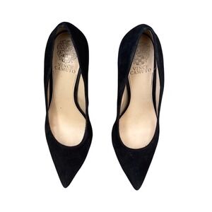 Vince Camuto Black Suede Pointed‎ Toe Stiletto Heel Pumps Shoes 9M